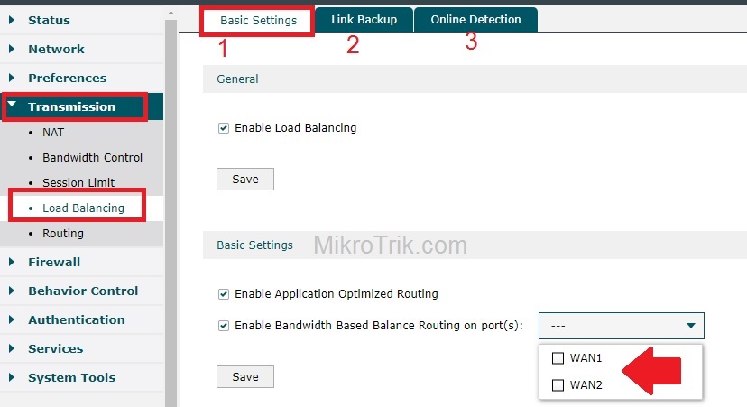 tp link load balancer default password