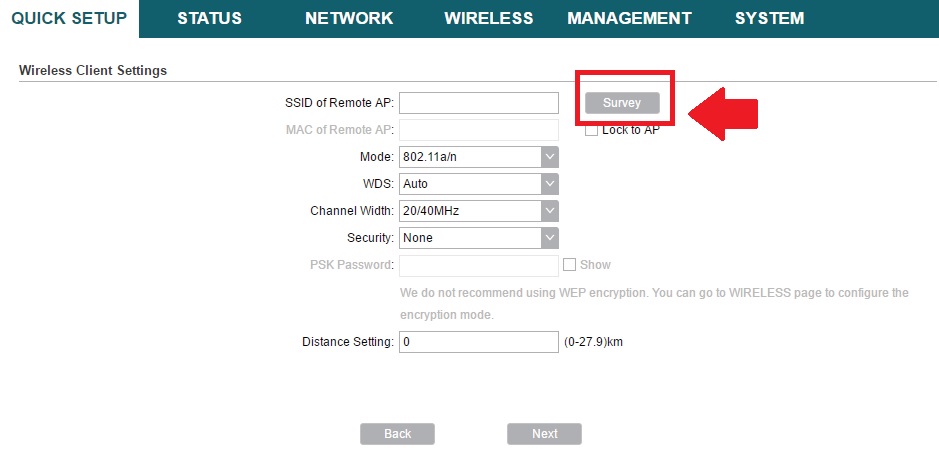 tp link pharos cpe210 ip address