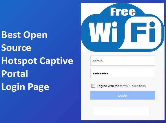 Free WiFi Captive Portal Login Page