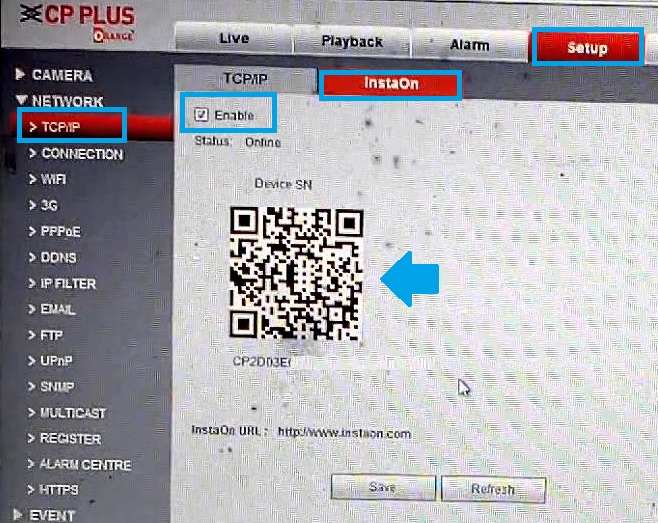 how to configure cp plus dvr in mobile