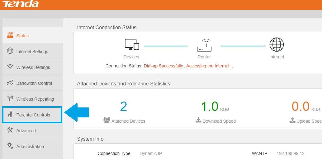 tenda router setup manual