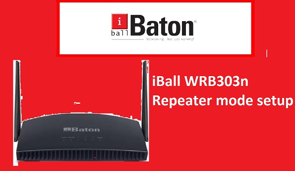 iBall WRB303 WiFi Repeater Mode configuration