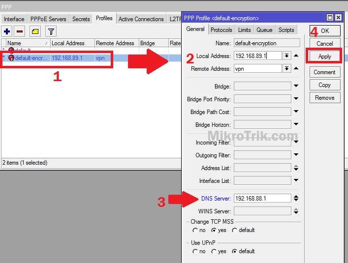 Mikrotik L2TP / IPsec VPN Server Step by Step configuration