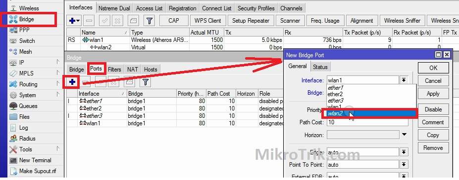 mikrotik routeros repeater mode