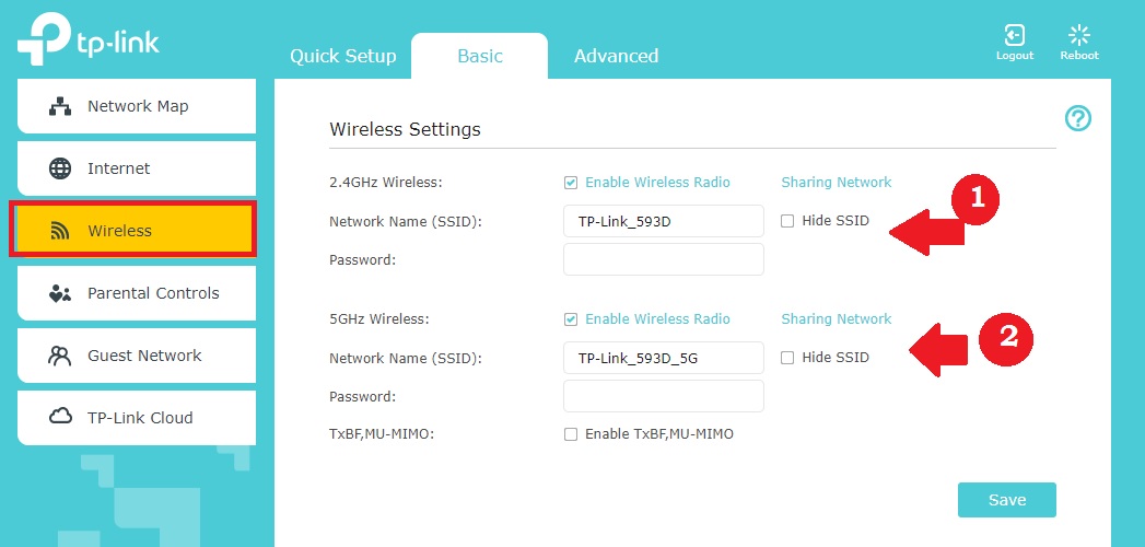 tp link archer c1200 as access point default password