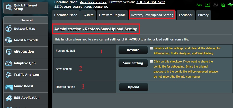 asus router remote login