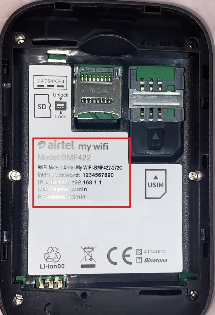 airtel 4g hotspot login