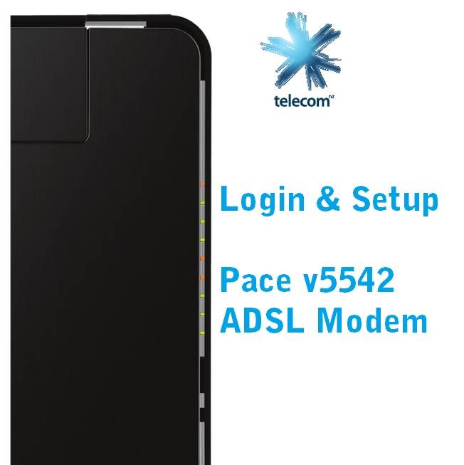cant login pace v5542 modem