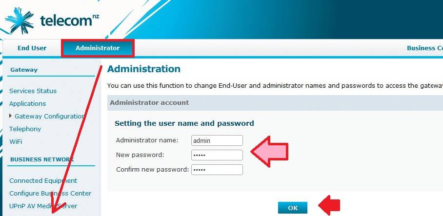 192.168.1.254 - Pace v5542 telecom Router login and password