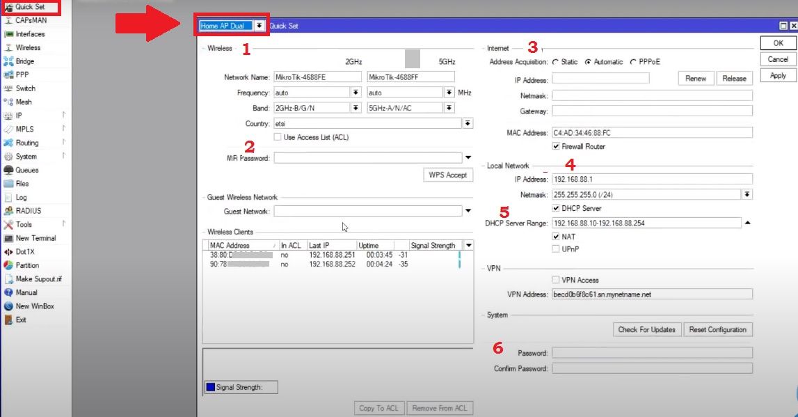 MikroTik cAP ac (RBcAPGi-5acD2nD) setup