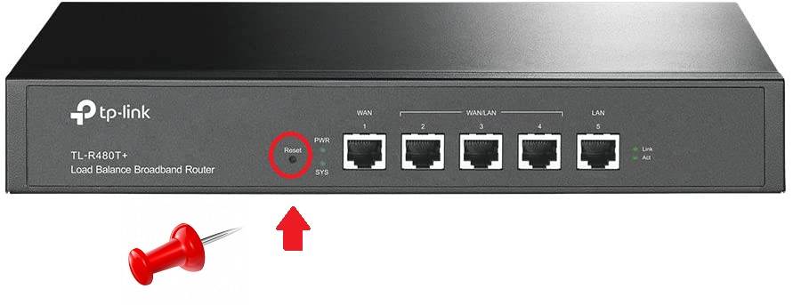 restore TL-R480T+ Load Balance Broadband Router