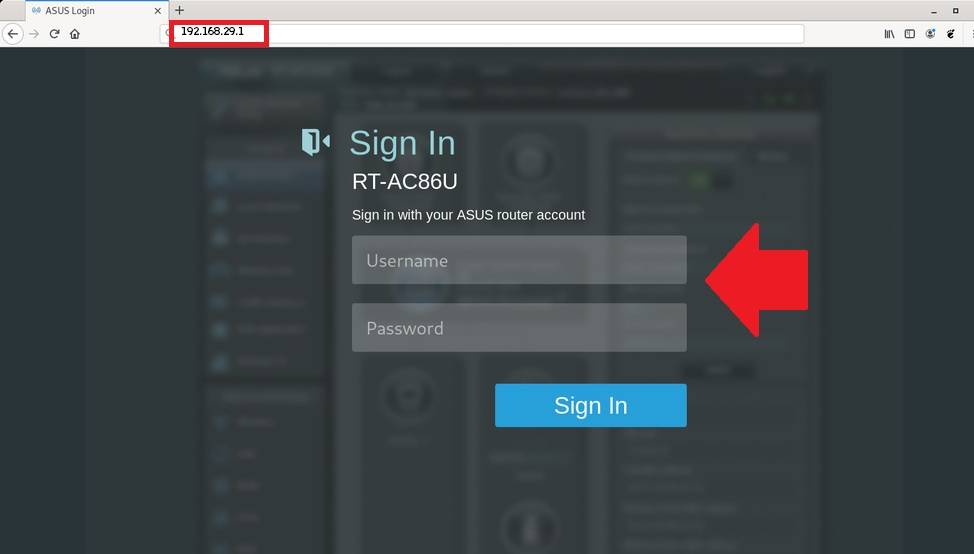 asus tm-ac1900 default password