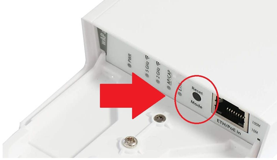  mikrotik reset button not working