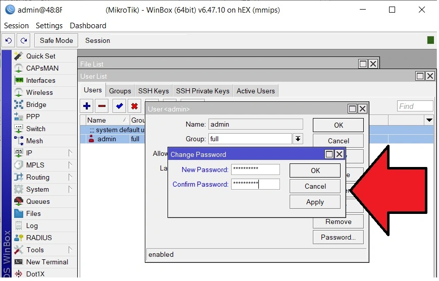 rb450gx4 lowest firmware